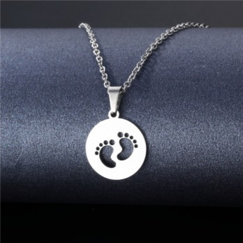 Ketting stainless steel: voetjes